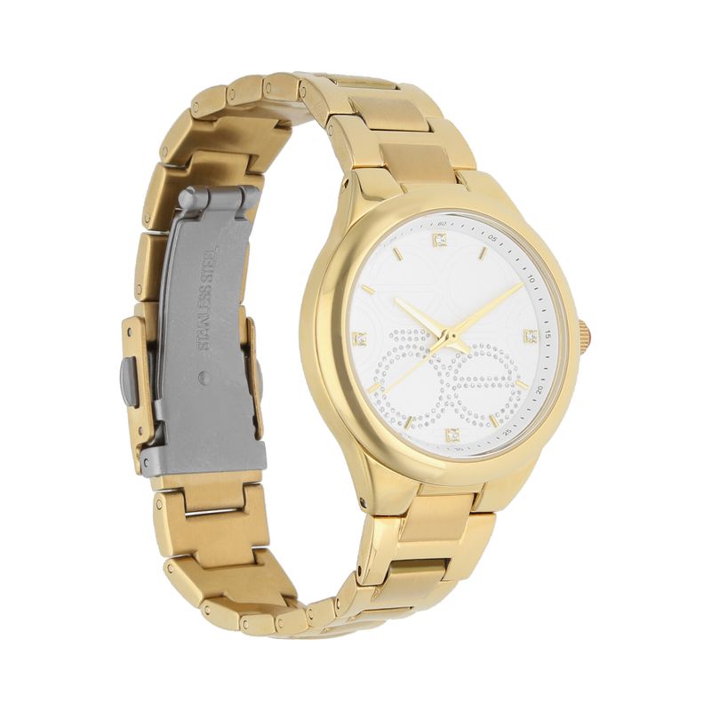 Reloj de Acero Inoxidable color Oro en color Analogos Cloe CLOE MX