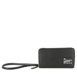 Cartera Grande Cierre Doble con Maneral color Negro