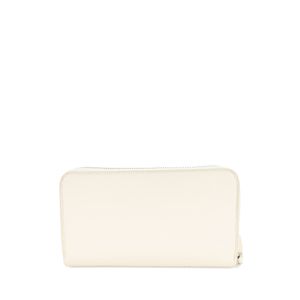 Cartera Grande Cierre Doble con Maneral color Blanco
