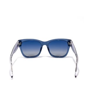 Lente Solar en Forma Cuadrada Oe x PANTONE con Armazón de Acetato color Azul