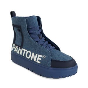 Tenis De Bota Textil Oe X Pantone Color Azul