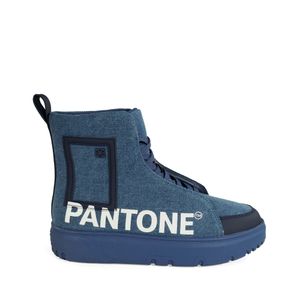 Tenis De Bota Textil Oe X Pantone Color Azul