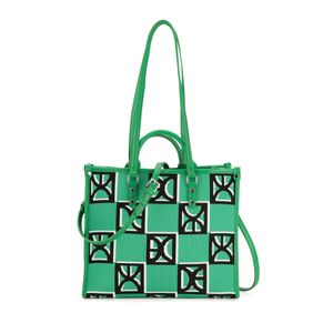 Bolsa Tote Mediana Doble Función Textil color Verde