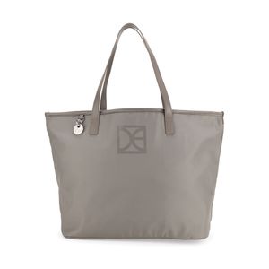 Bolsa Tote Grande Textil color Gris