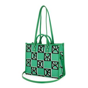 Bolsa Tote Mediana Doble Función Textil color Verde