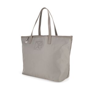 Bolsa Tote Grande Textil color Gris