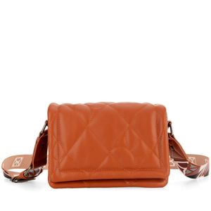 Bolsa Crossbody Grande Acolchada color Naranja