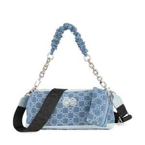 Bolsa Bowling Mediana Textil color Azul