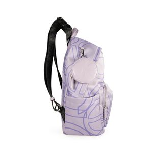 Mochila Grande Textil Color Lila