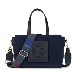 Bolsa Tote Textil Color Azul Marino