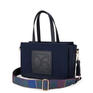 Bolsa Tote Textil Color Azul Marino