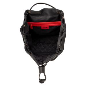 Mochila Mediana Textil De Jareta Color Negro