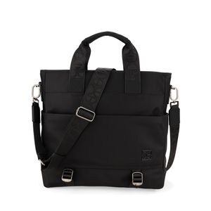 Bolsa Cloe Mensajera Textil Para Hombre Color Negro