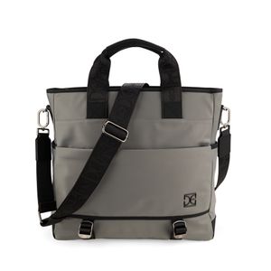 Bolsa Cloe Mensajera Textil Para Hombre Color Gris