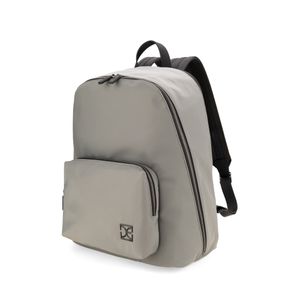 Mochila Grande Textil Para Hombre Color Gris