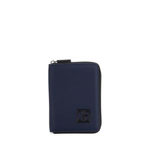 Porta Pasaporte Chico Textil Para Hombre Color Azul Marino