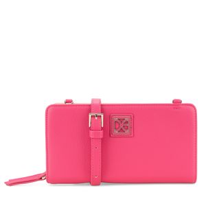 Cartera Grande Cierre Sencillo Doble Función Color Magenta