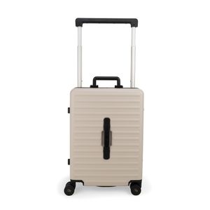 Maleta Chica Rígida De Cabina 20 Plg Color Beige