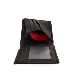 Set De Cartera Tarjetero Y Llavero Para Hombre Color Negro