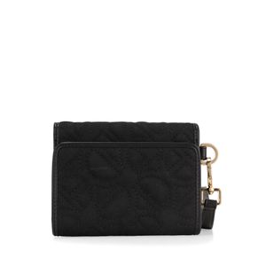 Cartera Mediana Con Maneral Color Negro