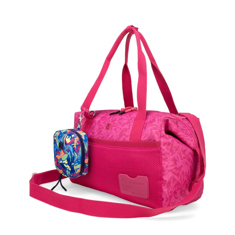 Duffle Bag Porta Laptop 15 Plg De Viaje Textil Color Magenta Talla Unico