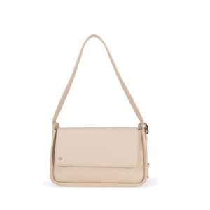 Lady Bag Mediano Diseño Troquelado Color Beige