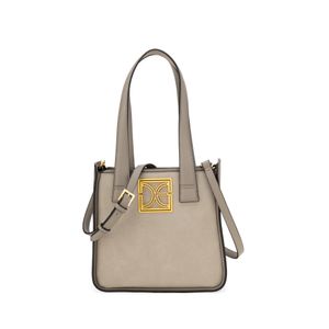 Bolsa Satchel Mediana Atemporal Color Gris