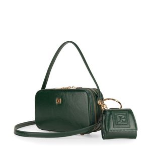 Bolsa Crossbody Chica Con Monedero Color Verde Olivo