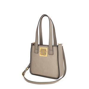 Bolsa Satchel Mediana Atemporal Color Gris