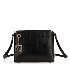 Bolsa Crossbody Monograma Troquelado color Negro