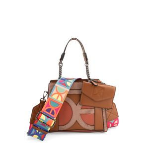 Bolsa Satchel Chica con Monedero color Tan