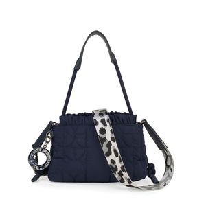 Bolsa Crossbody Textil Acolchada color Azul Marino