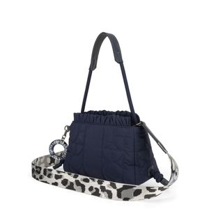 Bolsa Crossbody Textil Acolchada color Azul Marino