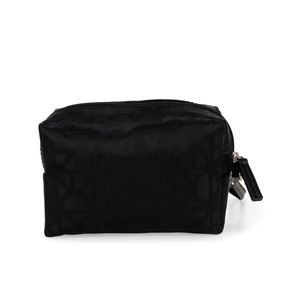 Cosmetiquera Mediana Cierre Sencillo Textil Color Negro