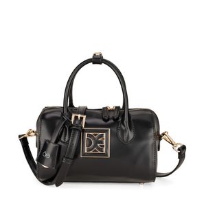 Bolsa Bowling Chica con Charm color Negro