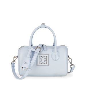 Bolsa Bowling Chica con Charm color Azul Celeste