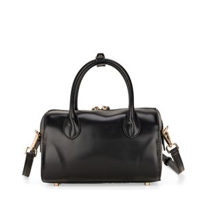 Bolsa Bowling Chica con Charm color Negro