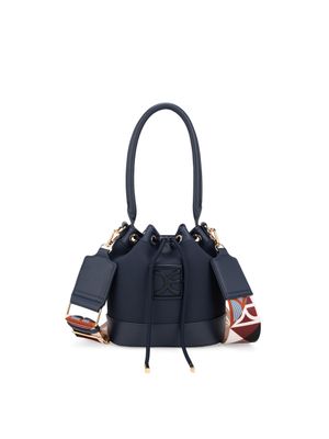 Bolsa Drawstring Mediana Textil con Jareta color Azul Marino