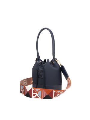 Bolsa Drawstring Mediana Textil con Jareta color Azul Marino