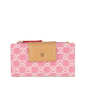 Cartera Grande Textil color Rosa