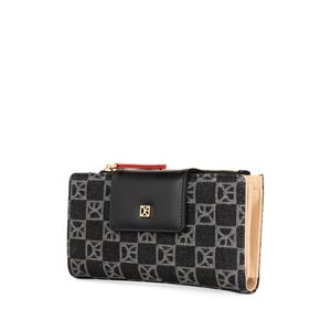 Cartera Grande Textil color Negro