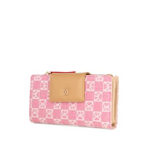 Cartera Grande Textil color Rosa