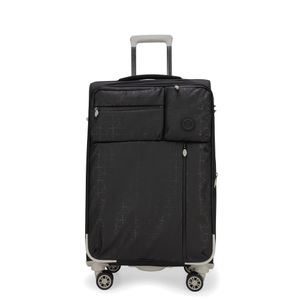 Maleta Mediana 24 plg Para Documentar Textil color Negro