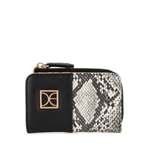 Cartera Grande Look Animal Skin Color Negro