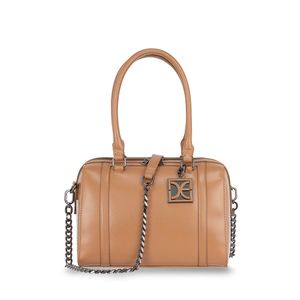 Bolsa Bowling Con Charm Color Camel