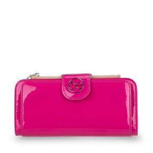 Cartera Mediana Charol Color Rosa