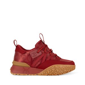 Tenis Suela Ligera Textil Color Rojo Tinto