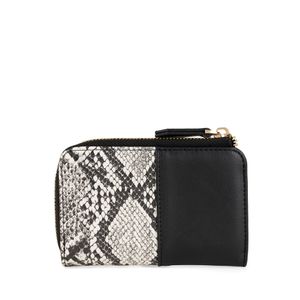 Cartera Grande Look Animal Skin Color Negro