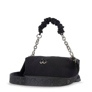 Bolsa Bowling Textil Con Monedero Color Negro