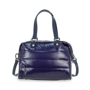 Bolsa Hobo Mediana Acolchada Color Azul Marino